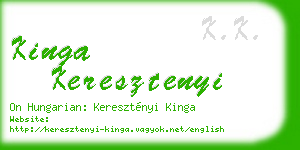 kinga keresztenyi business card